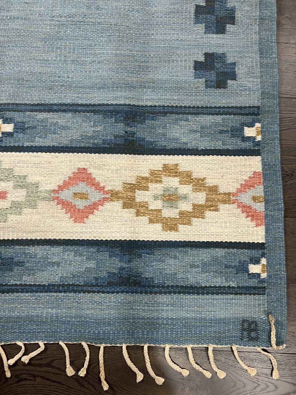 Amazing Swedish Kilim decorative rug - Hakiemie Rug Gallery