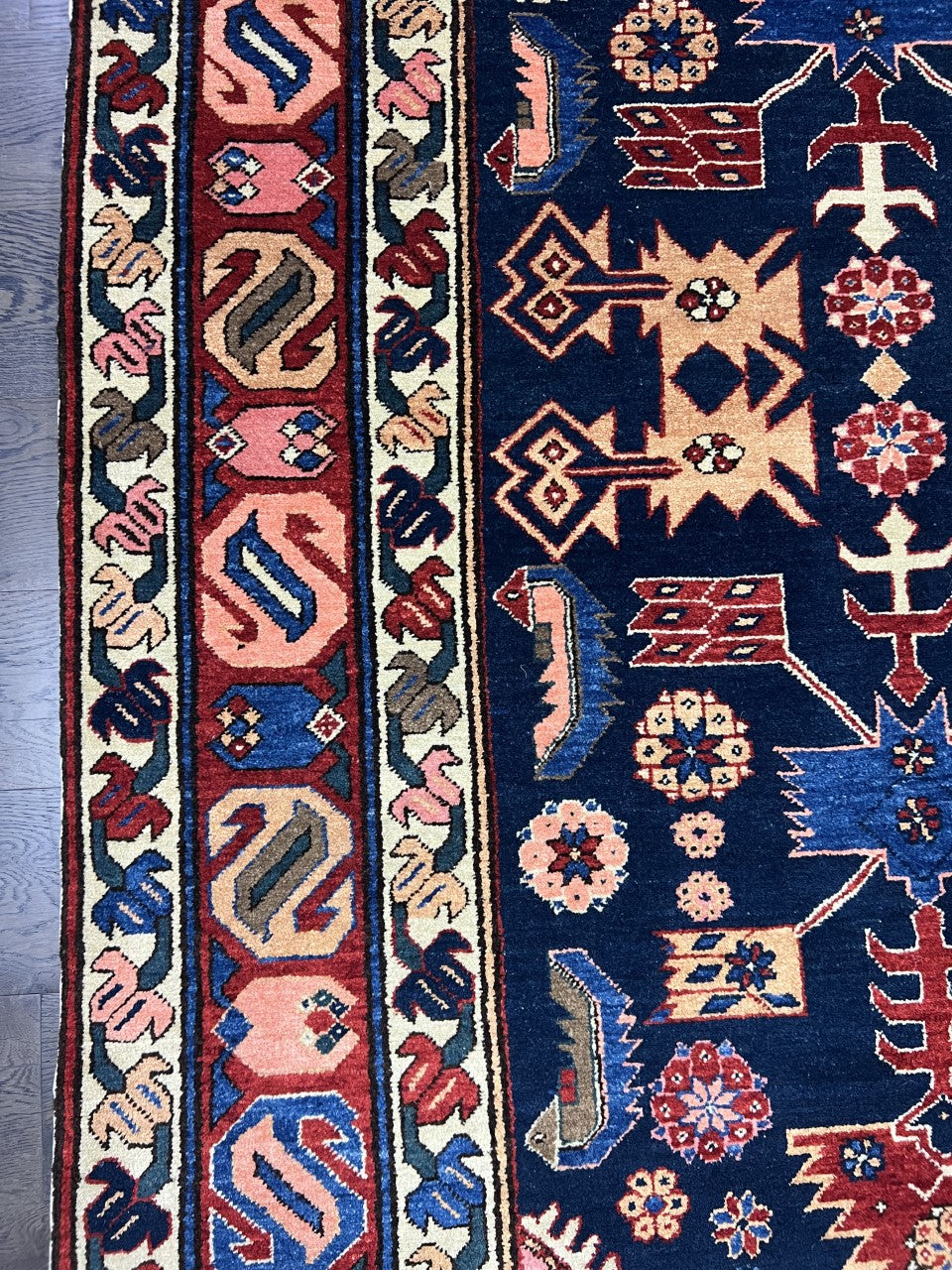 Amazing vintage Handmade Caucasian Shirwan rug - Hakiemie Rug Gallery