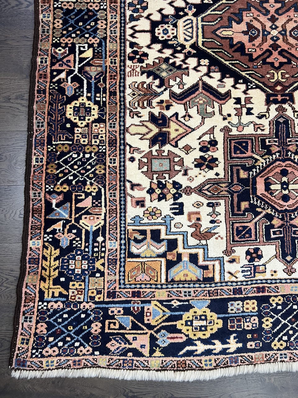 Amazing vintage antique Heriz -Karaja rug - Hakiemie Rug Gallery