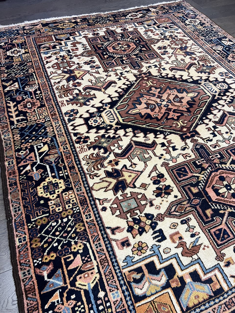 Amazing vintage antique Heriz -Karaja rug - Hakiemie Rug Gallery