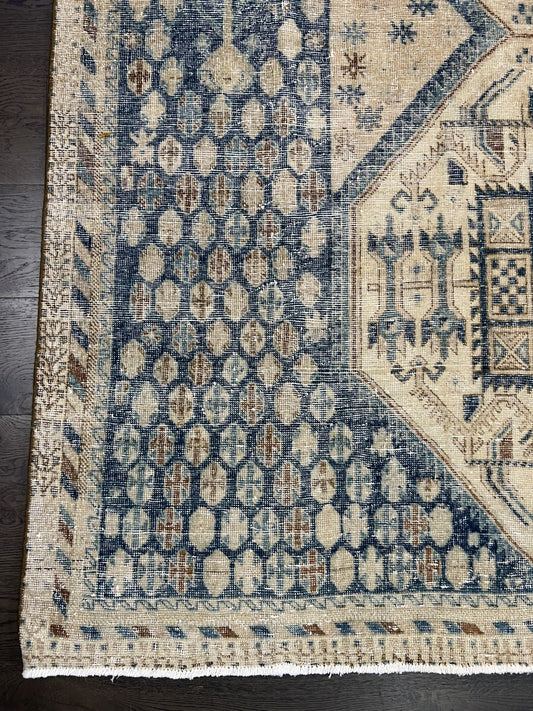 Wonderful old handmade Afsihar rug