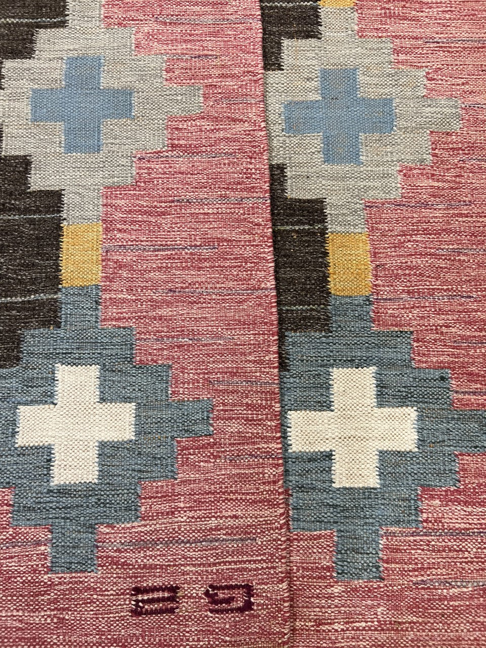 Beautiful Antique Swedish Kilim decorative rug