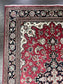 Stunning vintage decorative Isfahan silk rug.