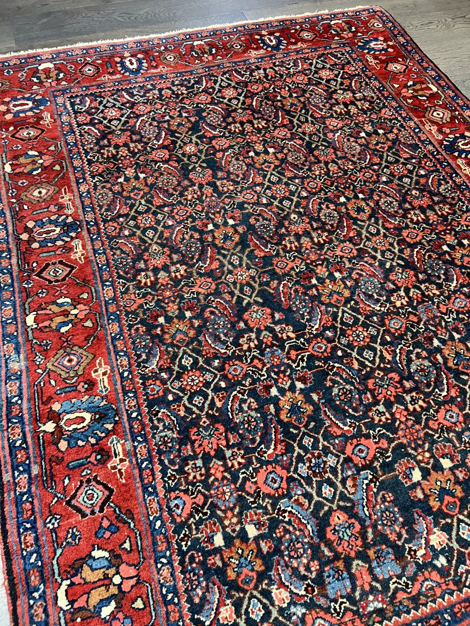 Beautiful old antique decorative Bijar rug - Hakiemie Rug Gallery