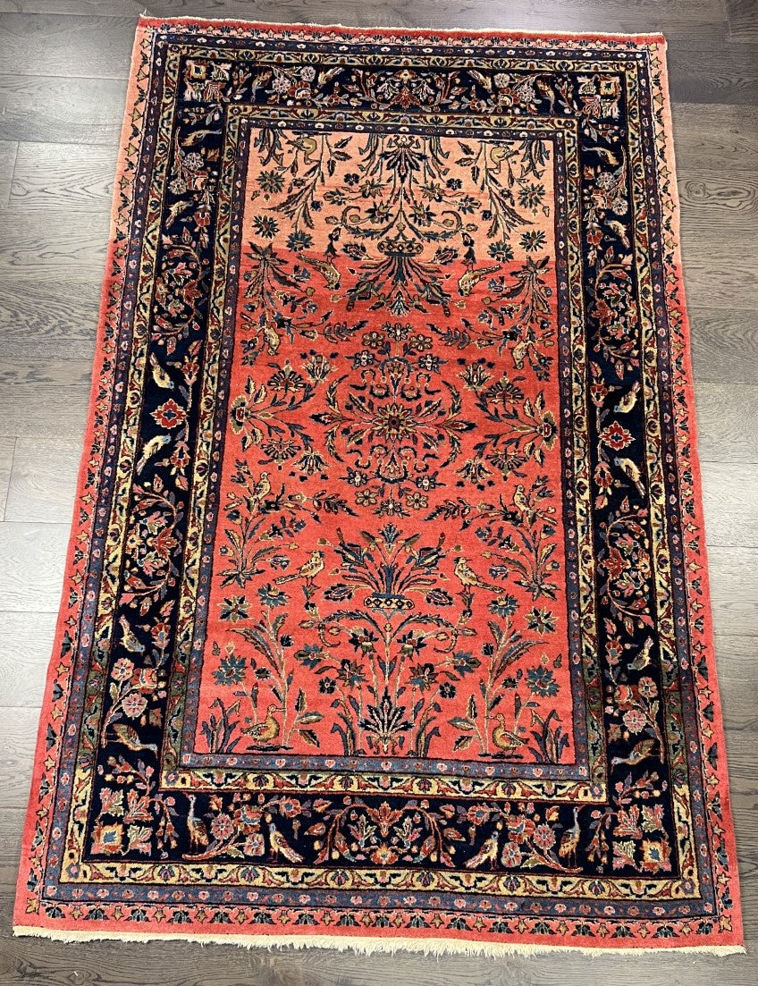 Beautiful Old antique decorative Saruk rug - Hakiemie Rug Gallery